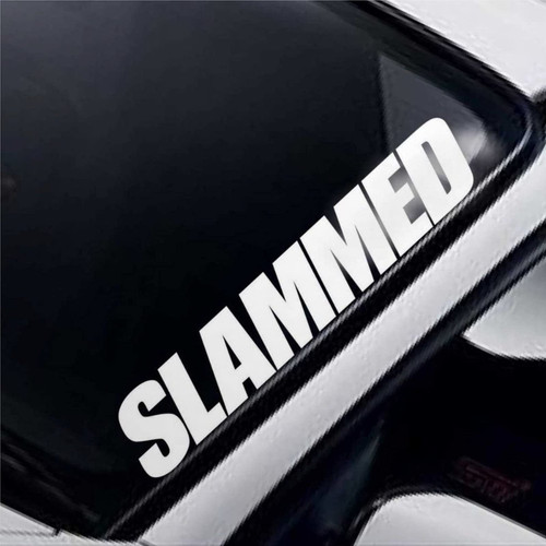 Slammed Windscreen Sticker Windshield Banner Low Lowered Fitment Stance JDM Drift Car Car Decal Window Decal Stickers Vinyl Decal Die Cut Decals Funny Laptop Stickers Bumper Stickers Present ge371