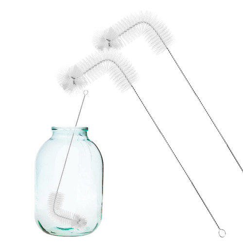 2 Pieces 30 Inch Carboy Brush Nylon 5 Gallon Carboy Brush Carboy Cleaning Brush Carboy Bottle Brush for 1, 3, 5, 6, 6.5 Gallon Glass Carboy Fermenter Wine Making Beer Brewing Bottle Cleaning