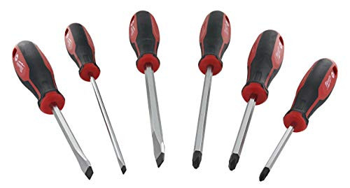 Milwaukee 48-22-2706 6Piece Phillips and Slotted Head Screwdriv Ing Set W/Magnetic Tips and Trilobe Handles