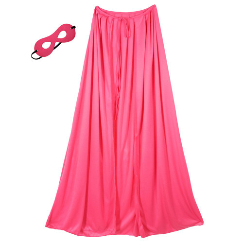 39" Child Pink Superhero Cape & Mask Costume Set