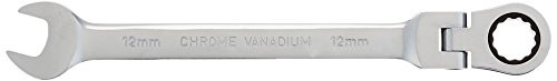 MintCraft Pro FPG12MM 12mm Flexible Ratchet Wrench, Medium, Silver