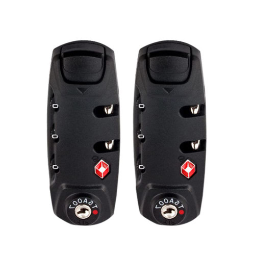 2Pcs TSA 3 Digit Password Lock, Security Lock Padlock, Luggage Travel Lock, Wire Security Lock, Suitcase Luggage Coded Lock, Travel Bag Lock, Travel Suitcase Duffle Bag Locker Code Lock
