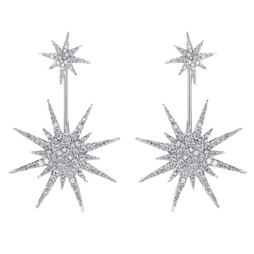 Starburst CZ Snowflake Dangle Drop Earrings for Women Girls Sensitive Ear 925 Sterling Silver Stud Post Fashion Dainty Lucky Star Dangling Hanging Jewelry Hypoallergenic Gifts Bff Xmas(Big Silver) Starburst CZ Snowflake Dangle Drop Earrings for Women Girls Sensitive Ear 925 Sterling Silver Stud Post Fashion Dainty Lucky Star Dangling Hanging Jewelry Hypoallergenic Gifts Bff Xmas(Big Silver)