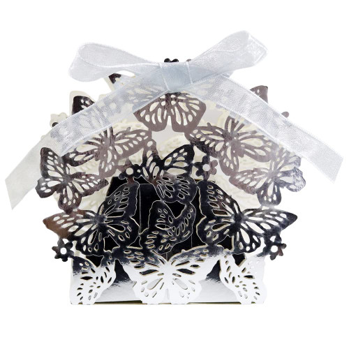 50 Pieces Butterfly Laser Cut Favor Boxes Cookie Present Boxes with Ribbons Hollow Butterfly Candy Box Romantic Wedding Gift Box Elegant Luxury Decoration for Wedding Birthday Baby Shower Type 8 50 Pieces Butterfly Laser Cut Favor Boxes Cookie Present Boxes with Ribbons Hollow Butterfly Candy Box Romantic Wedding Gift Box Elegant Luxury Decoration for Wedding Birthday Baby Shower Type 8