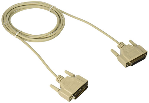 C2G/Cables to Go 03030 DB25 Male  to DB25 Female Serial RS232 Null Modem Cable, Beige (10 Feet/3.04 Meters)