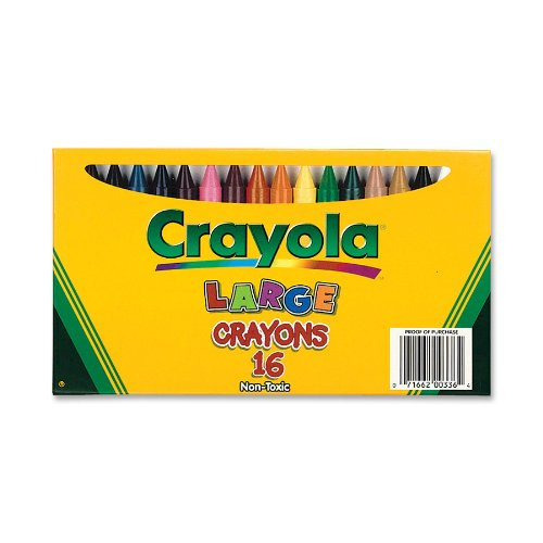 Crayola large crayons 16 Crayons per Pack (52-0336) Crayola large crayons 16 Crayons per Pack (52-0336)