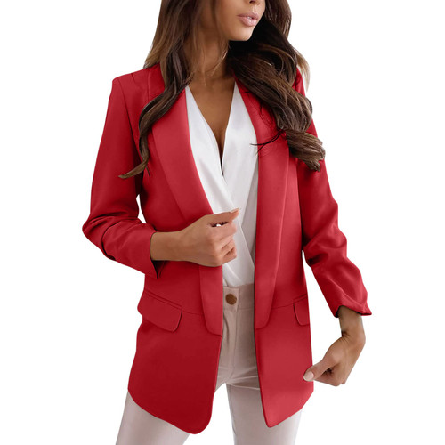 Women's Blazers Blazers for Women Lapel Long Sleeve Button Blazer Bussiness Casual Blazers Solid Work Office Suit Jacket with Pockets Blazers for Women Double Breasted Women's Blazers Blazers for Women Lapel Long Sleeve Button Blazer Bussiness Casual Blazers Solid Work Office Suit Jacket with Pockets Blazers for Women Double Breasted