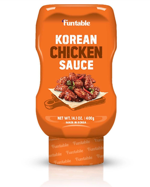 Delicious Korean Chicken Sauce (14.1oz, Pack of 1) - Authentic Korean Flavor, Sticky & Tangy Sauce. Ideal for Fried Chicken, Nuggets, Dipping & More