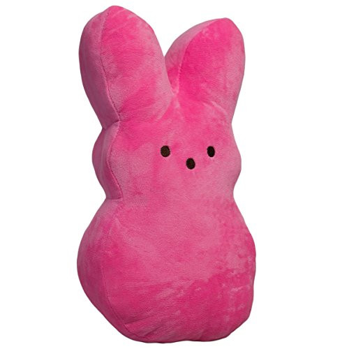 Peeps Large 15 Inch Plush Peeps Bunny Cute Rabbit Pillow Soft Stuffed Animal Toy Cushion