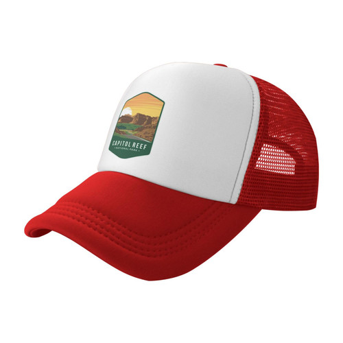 Womens Baseball Hats Hiking Snapback Caps Men's Hiking Hat Capitol Reef National Park Hats Red Womens Baseball Hats Hiking Snapback Caps Men's Hiking Hat Capitol Reef National Park Hats Red