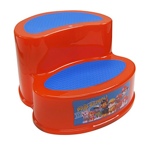 Nickelodeon Paw Patrol 2-Step Transition Step Stool, Red/Blue