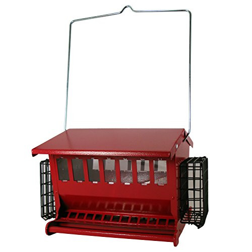 Audubon Seeds 'n More Metal Hopper Bird Feeder Model 7452R