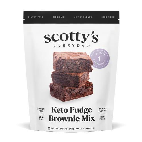 Keto Fudge Brownie Mix - Keto and Gluten Free Brownie Baking Mix - 1g Net Carbs Per Brownie - Sweetened with Allulose - No Erythritol, Easy to Bake - No Nut Flours - No Sugar Alcohols - Non-GMO - 9.5oz (Pack of 1) Keto Fudge Brownie Mix - Keto and Gluten Free Brownie Baking Mix - 1g Net Carbs Per Brownie - Sweetened with Allulose - No Erythritol, Easy to Bake - No Nut Flours - No Sugar Alcohols - Non-GMO - 9.5oz (Pack of 1)