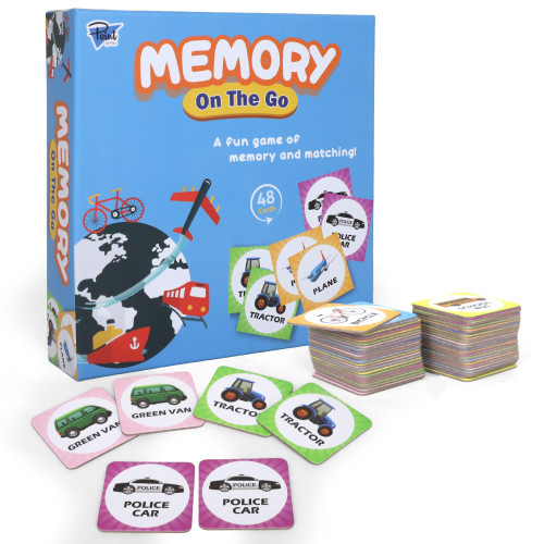 Memory Game for Kids, Matching Card Games, Flash Cards - Educational Toys - Preschool Learning - Birthday Gift for Boys & Girls Ages 3+