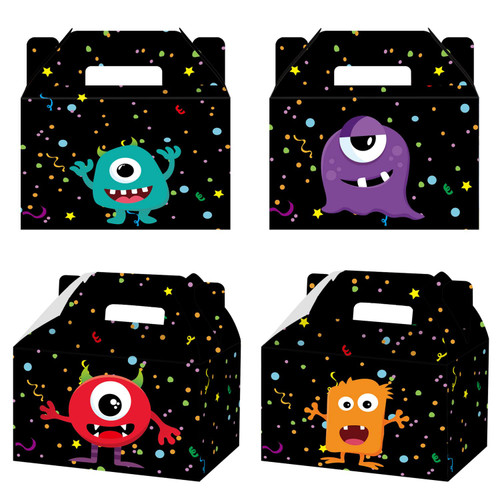 Monster Themed Party Gift Bags 16 Pcs Monster Treat Box For Birthday Party Decorations, Favor Goody Gift Candy Bags for Kids Adults Birthday Party Decor Monster Themed Party Gift Bags 16 Pcs Monster Treat Box For Birthday Party Decorations, Favor Goody Gift Candy Bags for Kids Adults Birthday Party Decor