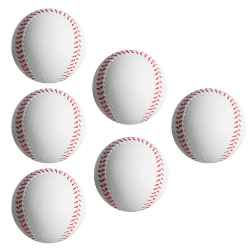 Soft Baseballs, Foam Baseballs for Kids Teenager Players Training Balls 6 Pcs Foam Baseballs Training Balls for Hitting and Indoor or Outdoor Play(White) Soft Baseballs, Foam Baseballs for Kids Teenager Players Training Balls 6 Pcs Foam Baseballs Training Balls for Hitting and Indoor or Outdoor Play(White)
