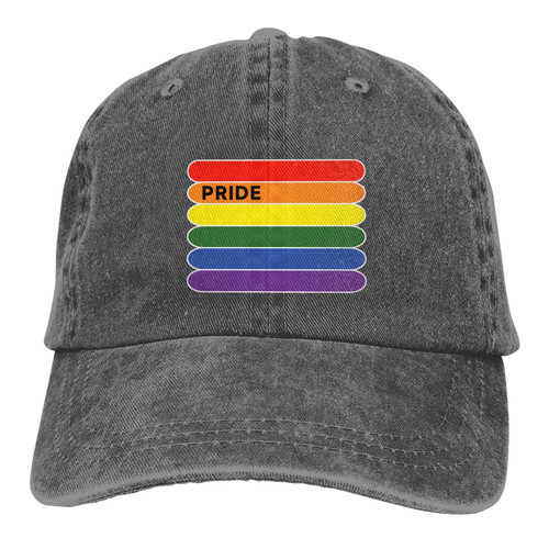 Pride Hat LGBT Baseball Cap Adjustable Cotton Vintage Rainbow Pride Flag Hat Gay Pride Hats for Men Women