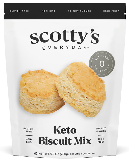 Keto Biscuit Zero Carb Mix - Keto and Gluten Free Biscuit Baking Mix - 0g Net Carbs Per Biscuit - Sweetened with Allulose - No Erythritol, Easy to Bake - No Sugar Alcohols - No Nut Flours - Makes 12 Biscuits (23g Mix) Keto Biscuit Zero Carb Mix - Keto and Gluten Free Biscuit Baking Mix - 0g Net Carbs Per Biscuit - Sweetened with Allulose - No Erythritol, Easy to Bake - No Sugar Alcohols - No Nut Flours - Makes 12 Biscuits (23g Mix)