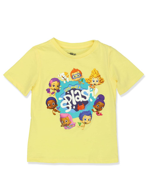 Bubble Guppies Toddler Short Sleeve T-Shirt Tee (4T, Yellow)