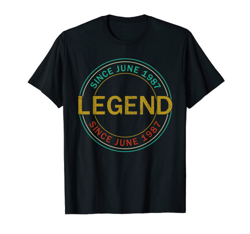 Legend Since June 1987 35th Birthday Gift 35 Years Old T-Shirt