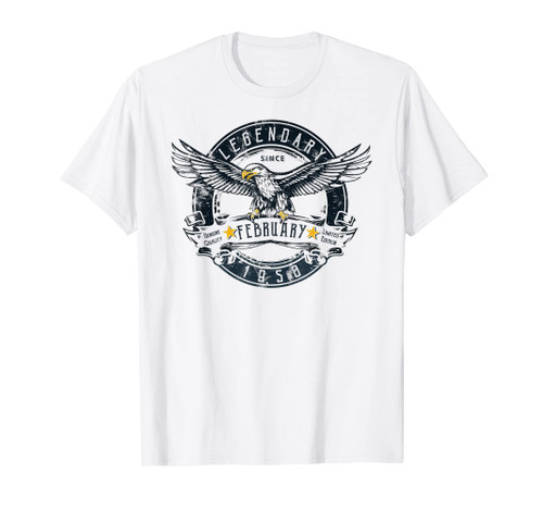 73 Years Old Gifts Legendary Since February 1950 73rd T-Shirt