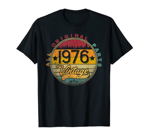 1976 46th Birthday Gift 46 Years Old Vintage Retro Original T-Shirt