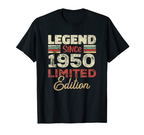 73rd Birthday 73 Year Old Since 1950 Limited Edition T-Shirt