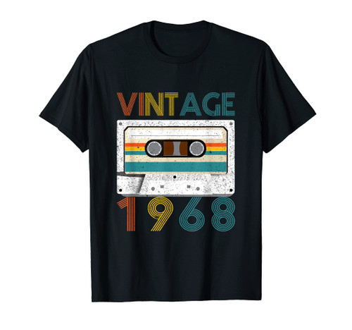 Retro 53 Year Old: Vintage Cassette 1968 53rd Birthday T-Shirt
