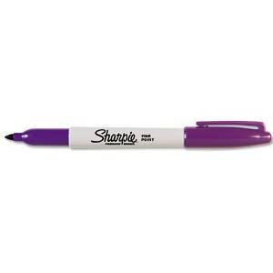 Sharpie Fine Point Permanent Marker, Purple, Sold as 8 Pack (30008)