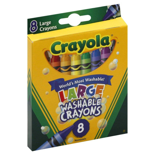 17 Pack CRAYOLA WASHABLE CRAYONS LARGE 8CT 17 Pack CRAYOLA WASHABLE CRAYONS LARGE 8CT