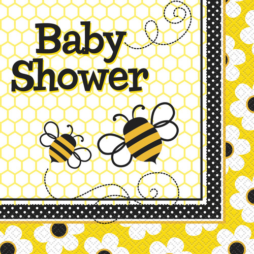 Bumble Bee Baby Shower Napkins, 16ct
