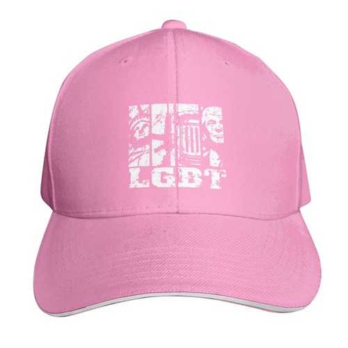 LGBT Liberty Guns Beer Trump Adjustable Baseball Cap Men's Womens Casual Sandwich Cap Adults Dad Hat Pink
