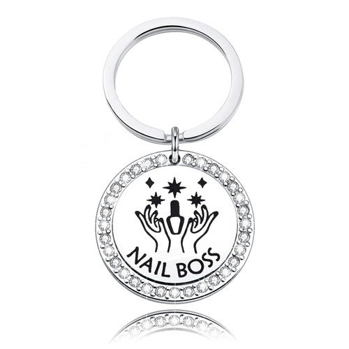 Nail Boss Keychain Nail Technician Gifts Manicurist Gifts Nail Tech Gifts for Nail Artist Nail Boss Esthetician (Nail Boss KS.)