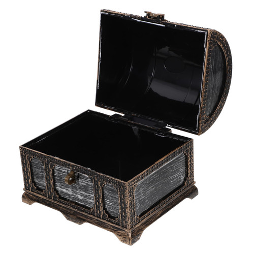 Box Antique Pirate Treasure Chest Wooden Chest Treasure Trinket Chest Treasure Chest for Kids Pirate Treasure Chests Vintage Treasure Chest Chocolate Plastic Candy Child
