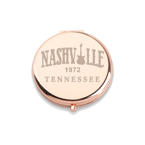 Music City Inspired Makeup Mirror Nashville 1972 Tennessee Mirror Country Music Lover Gift Nashville Trip Gifts Nashville Guitar Gift (Nashville 1972 Tennessee Mirror) Music City Inspired Makeup Mirror Nashville 1972 Tennessee Mirror Country Music Lover Gift Nashville Trip Gifts Nashville Guitar Gift (Nashville 1972 Tennessee Mirror)