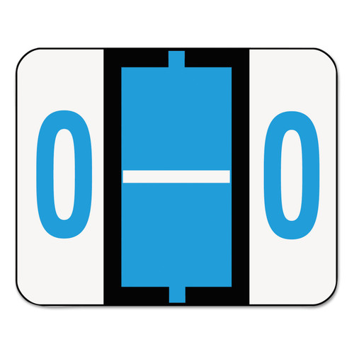 Smead 67085 A-Z Color-Coded Bar-Style End Tab Labels Letter O Blue 500/Roll