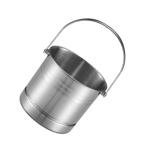 1Pc Stainless Steel ice Bucket Stainless Steel Bucket Wine Bottle Bucket Wine ice Bucket Ice Bucket Iron Galvanized tub Large Party Supplies Tinplate Ice Beer Pail Chiller Metal