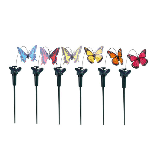 1Pc Butterfly Garden Stakes Decorative - Solar Butterfly Garden Decor Butterfly Outdoor Decor Yard Ornaments - Solar Ornaments Decorative Butterflies