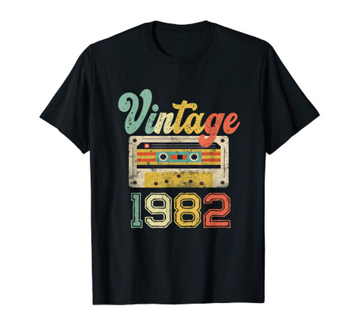 Vintage Best Of 1982 Cassette Tape 39th Birthday 39 Yo gifts T-Shirt