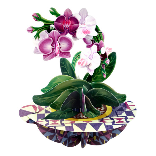 Pirouette, 3D Pop Up Greeting Card - Orchid - Birthday Gift for Her, Mum, Daughter, Wife, Girlfriend | Anniversary, Thinking of You, Thank You Card | Flower Card For Mother's Day