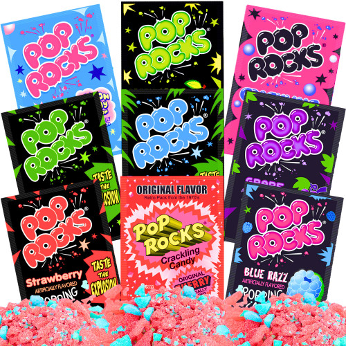 Pop Rocks Candy - 9 Flavors Pop Rocks Bulk Variety Pack by - (9 Units, 1 of Each Flavor)
