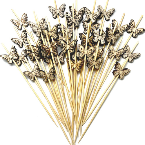 150 Pcs Butterfly Bamboo Skewers, Cocktail Picks, Toothpicks for Appetizers, Charcuterie Accessories, Cocktail Toothpicks, Skewers for Appetizers, Food Picks (4.7 Inch) 150 Pcs Butterfly Bamboo Skewers, Cocktail Picks, Toothpicks for Appetizers, Charcuterie Accessories, Cocktail Toothpicks, Skewers for Appetizers, Food Picks (4.7 Inch)