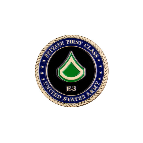 Army E3 Private First Class Coin