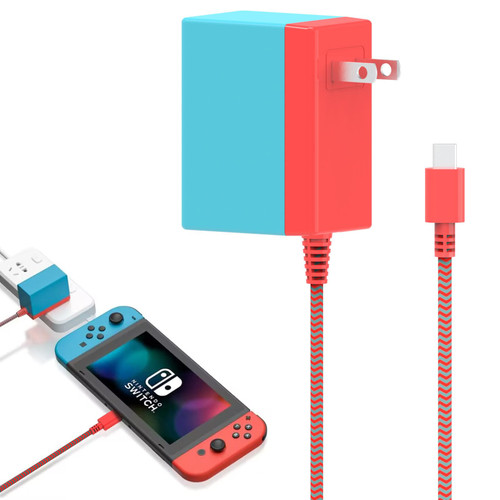 39W for Nintendo Switch Charger, Ac Adapter Cable Power Cord for Switch OLED Controller Switch Lite 15V 2.6A USB Type C Nintendo Switch Supply Accessories Support TV Dock Mode and Fast Charging 5FT