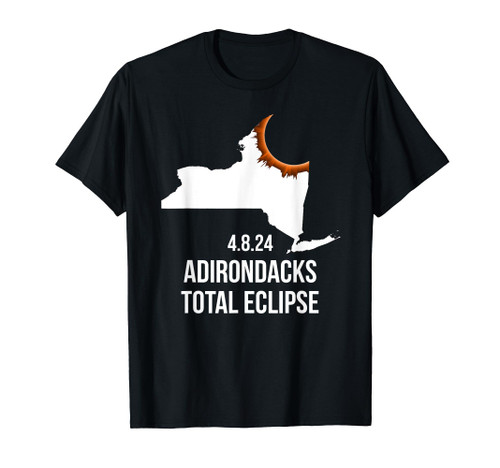 Adirondacks Solar Eclipse Viewing Party Gift Total Eclipse T-Shirt