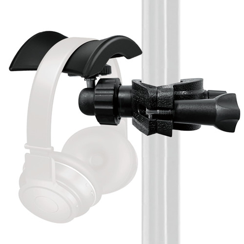 Mic Stand Headphone Holder, Universal Music Stand Headset Holder Hanger Hook Rack for Microphone Stand Light Pole Tube Tripod, Headphone Mount Recording Studio Accessories