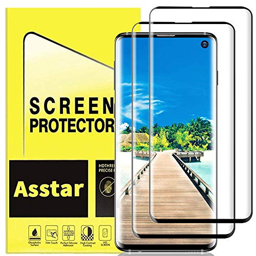 YMH for Samsung Galaxy S10 Screen Protector, [No Bubbles] [9H Hardness] [Scratchproof] [Zone Support Fingerprint Unlock] Tempered Glass Screen Protector Compatible with Samsung Galaxy S10 [2 Pack]