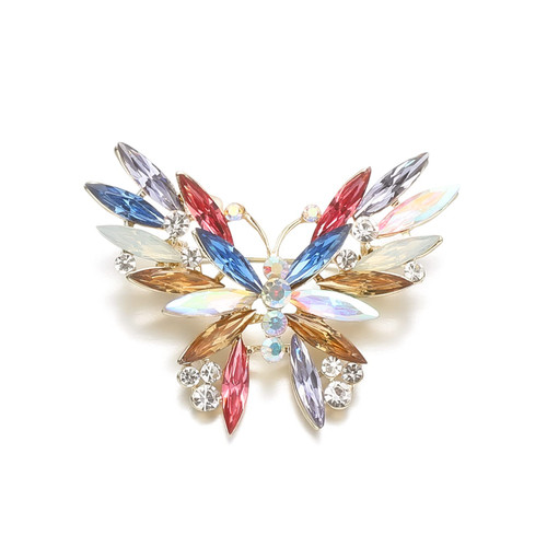 Elegant Rhinestones Brooches for Women,Retro Crystal Handmade Brooch Pin,Butterfly Pins for Clothes,Women's Brooches & Pins