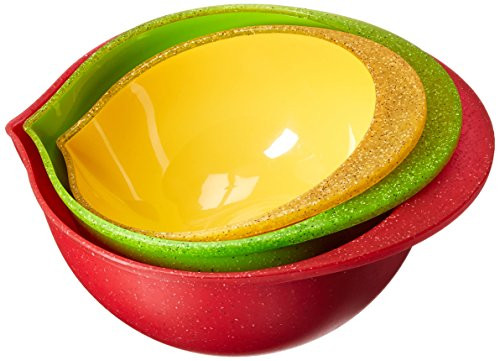 Trudeau Maison Set of 3 Mixing Bowls, Multicolor