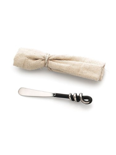 Abbott Collection Stainless Steel Ring Handle Butter Spreader